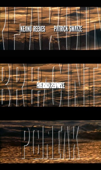 captures d'écran du générique de Point Break